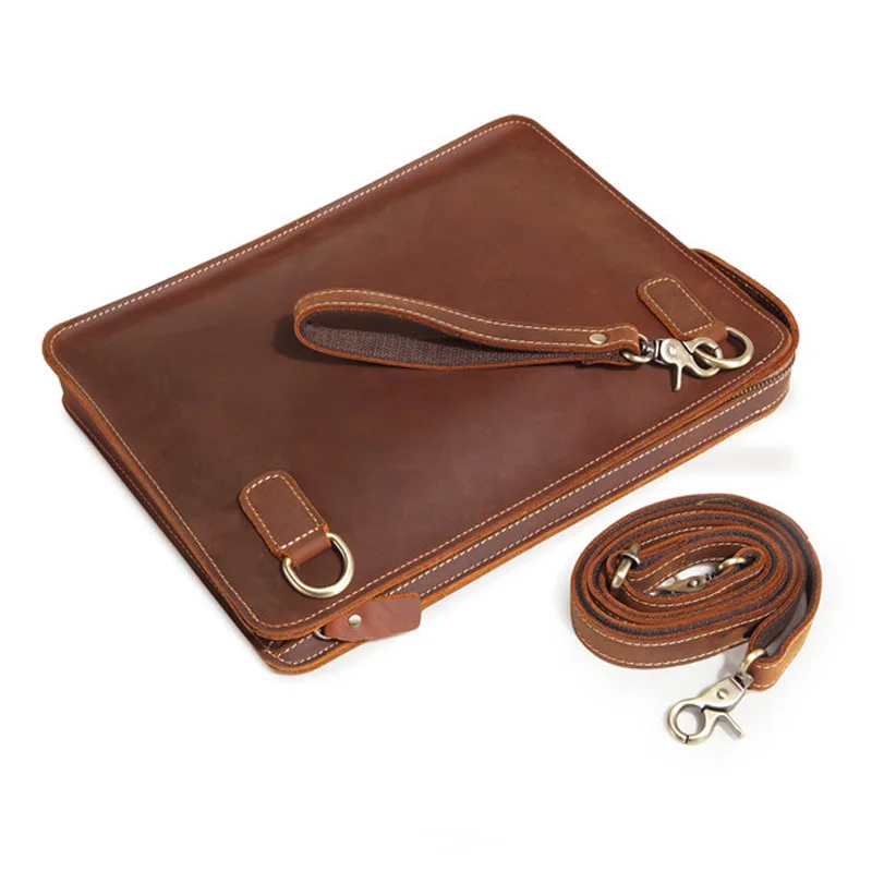 Brand Retro Genuine Leather Men's Bag Crazy Horse Leather Business Men Shoulder Messenger Bags Portable Wrist Bag Men Hand Bags
Brand Retro Genuine Leather Men's Bag Crazy Horse Leather Business Men Shoulder Messenger Bags Portable Wrist Bag Men Hand Bags