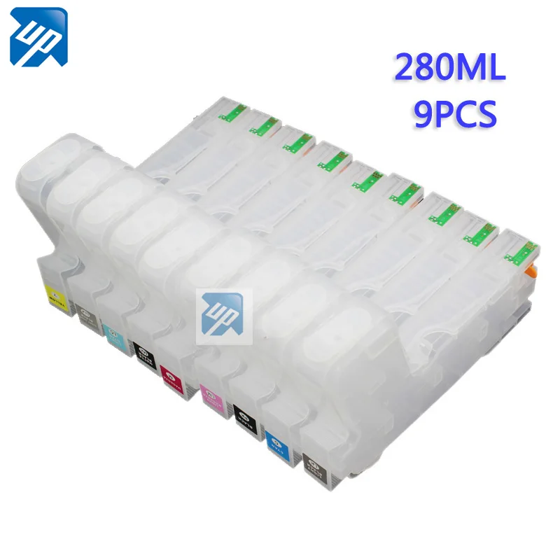 Фото 9 шт. для epson pro3800c пустые многоразовые картриджи 3800c с чипом автоматического