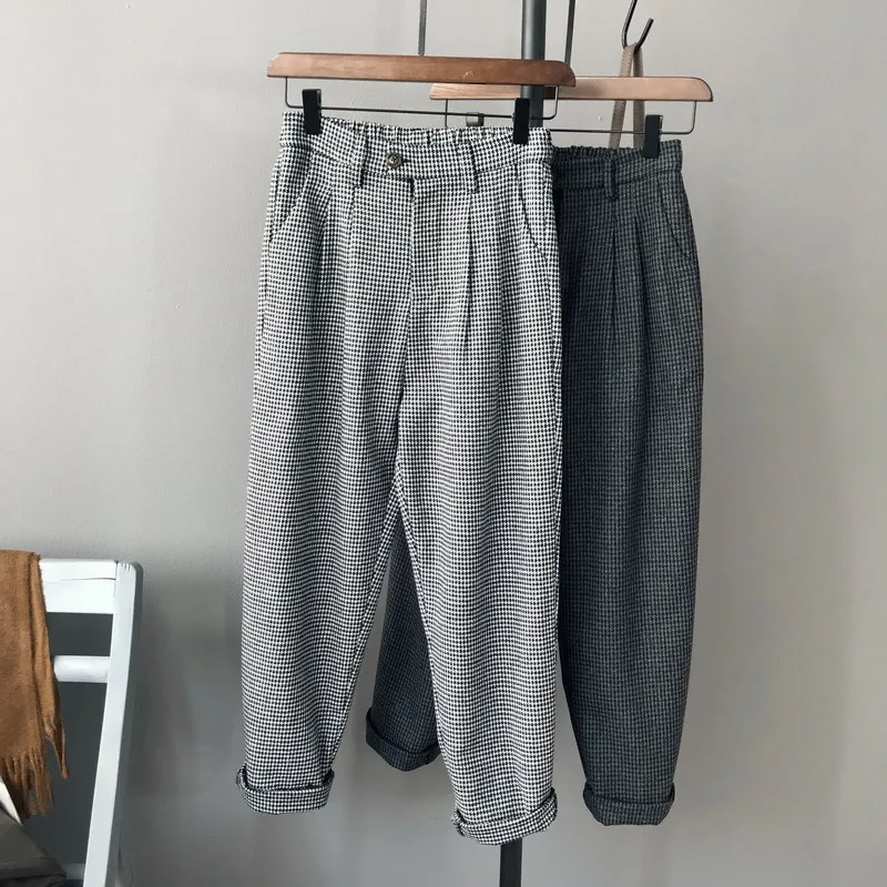 2019 autumn and winter new chic casual suit trousers women's slim high waist women's feet pants women winter warm harem pants
2019 autumn and winter new chic casual suit trousers women's slim high waist women's feet pants women winter warm harem pants