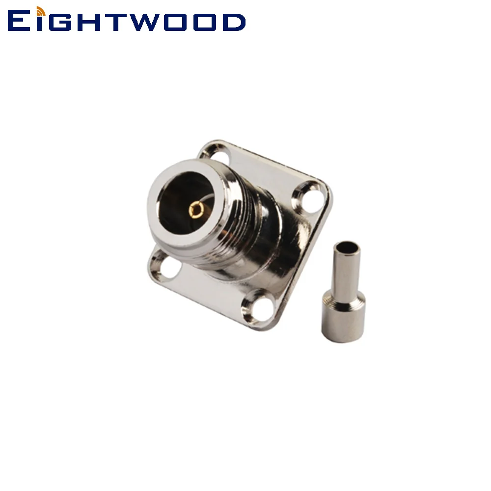 Eightwood 5PCS N Crimp Jack Female Panel Mount 4-hole RF Coaxial Connector Adapter for RG316 RG174 LMR100 Cable
Eightwood 5PCS N Crimp Jack Female Panel Mount 4-hole RF Coaxial Connector Adapter for RG316 RG174 LMR100 Cable