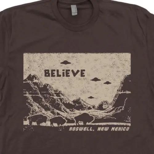 Tops Cool T Shirt UFO Aliens T Shirt X Files Roswell New Mexico Area 51 Believe Aliens Graphic Tee O-Neck Tshirt Homme
Tops Cool T Shirt UFO Aliens T Shirt X Files Roswell New Mexico Area 51 Believe Aliens Graphic Tee O-Neck Tshirt Homme