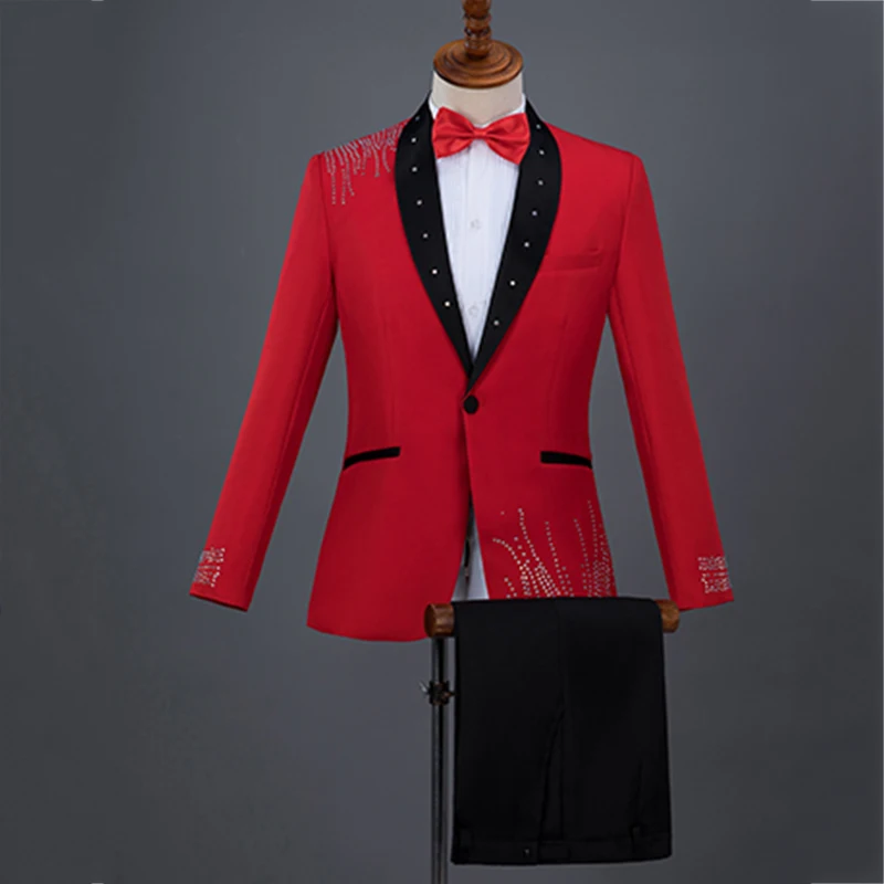 Formal Jackets Men Solid Color Slim Coat Crystal Set Costume Male Magician Stage Outfit Prom Singer Chorus Host Clothing DT766
Formal Jackets Men Solid Color Slim Coat Crystal Set Costume Male Magician Stage Outfit Prom Singer Chorus Host Clothing DT766