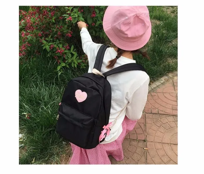 1 piece Harajuku Girl Japan's Lovely Bowknot Belt Backpack Heart ballet Embroidery Schoolbag Women's Travel Shoulder Bag
1 piece Harajuku Girl Japan's Lovely Bowknot Belt Backpack Heart ballet Embroidery Schoolbag Women's Travel Shoulder Bag