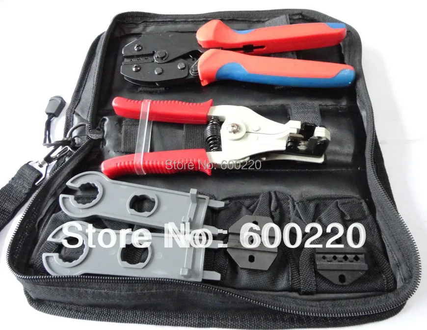 LY-K2546B-2 Solar Panel Tool Kit, PV Tool set MC4 crimping tool, PV cable stripper, MC4/MC3/tyco crimping tool in PV systerm
LY-K2546B-2 Solar Panel Tool Kit, PV Tool set MC4 crimping tool, PV cable stripper, MC4/MC3/tyco crimping tool in PV systerm