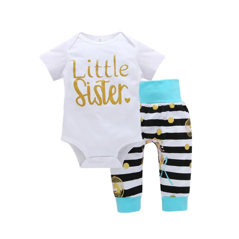 Baby Girl Clothes Newborn Toddler Infant Summer Cotton Baby Short Sleeve Rompers+ Long Pants Kids Clothing Sets Stripe Fashion
Baby Girl Clothes Newborn Toddler Infant Summer Cotton Baby Short Sleeve Rompers+ Long Pants Kids Clothing Sets Stripe Fashion