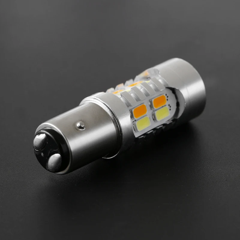 Car styling DC12V 1157 5630 20 LED Turn Signal Dual Color White & Amber Driving Car Bulb Light Car Light Source New Car Light
Car styling DC12V 1157 5630 20 LED Turn Signal Dual Color White & Amber Driving Car Bulb Light Car Light Source New Car Light