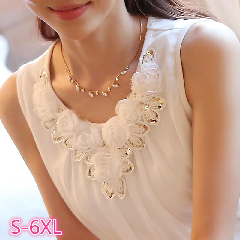 Blusas Femininas 2021 Women Blouses Blusa Feminino Tops White Sleeveless Chiffon Shirt Ladies XXXXXL 5XL 6XL Plus Size Shirt
Blusas Femininas 2021 Women Blouses Blusa Feminino Tops White Sleeveless Chiffon Shirt Ladies XXXXXL 5XL 6XL Plus Size Shirt