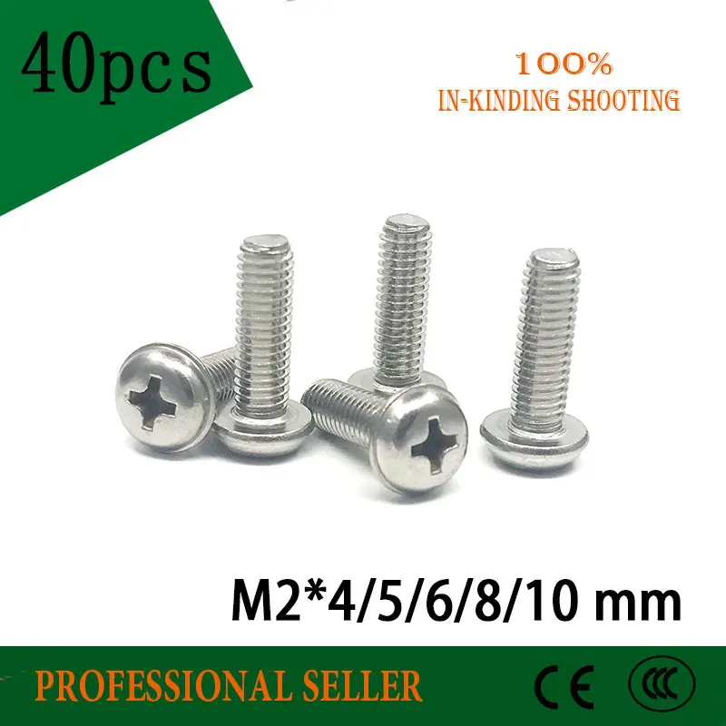 100pcs M2*3/4/5/6/8/10mm 304 stainless steel round head screws Pan head with pad screw With dental screw
100pcs M2*3/4/5/6/8/10mm 304 stainless steel round head screws Pan head with pad screw With dental screw