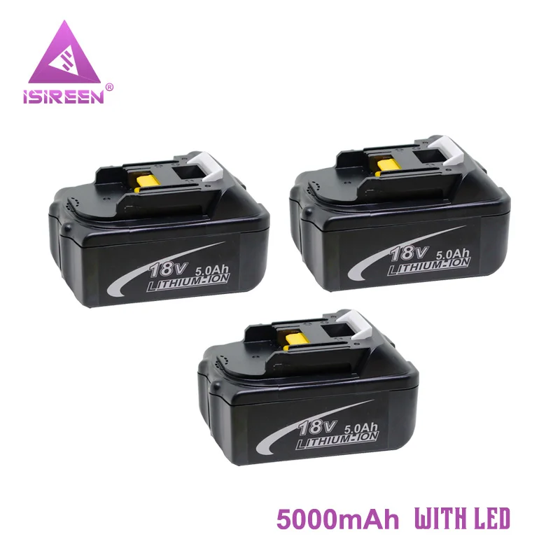 BL1850 5000 мА/ч замена Батарея пакеты для Makita 18 V BL1840 BL1830 LXT400 Мощность инструмент 194230 4
