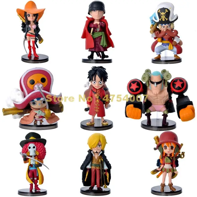 Аниме one piece 67th 9 шт./лот cute film q version z фигурки героев куклы игрушки|Игровые и