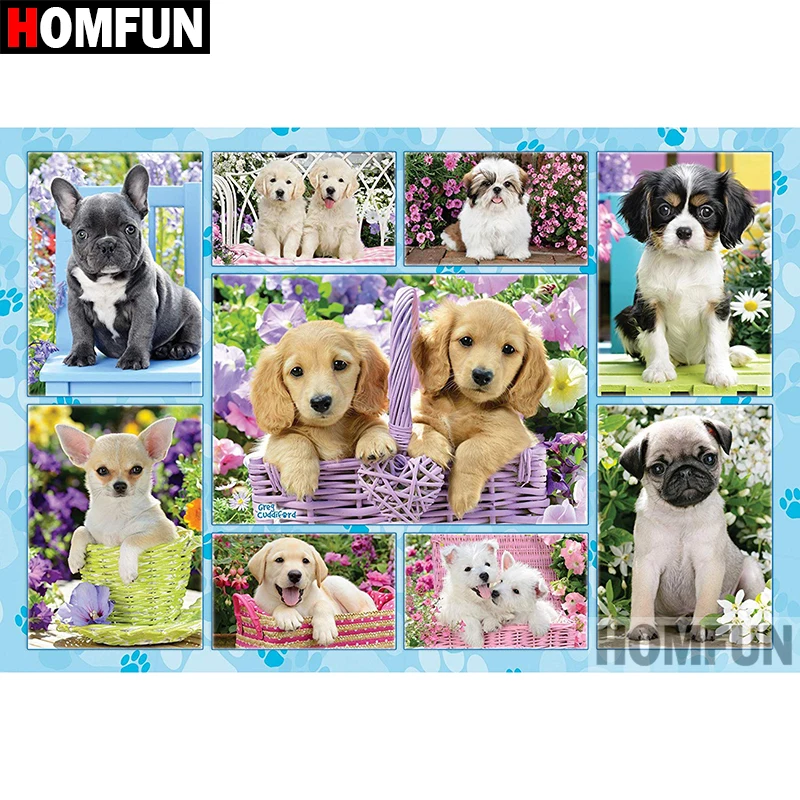 HOMFUN 5D DIY Diamond Painting Full Square/Round Drill "Animal dog" Embroidery Cross Stitch gift Home Decor Gift A08333
HOMFUN 5D DIY Diamond Painting Full Square/Round Drill "Animal dog" Embroidery Cross Stitch gift Home Decor Gift A08333