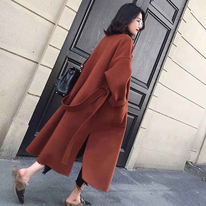 2019 New Autumn winte Jacket Women Double-side Woolen coat Female Korean version Vintage Warm thick long Woolen coat cc619
2019 New Autumn winte Jacket Women Double-side Woolen coat Female Korean version Vintage Warm thick long Woolen coat cc619
