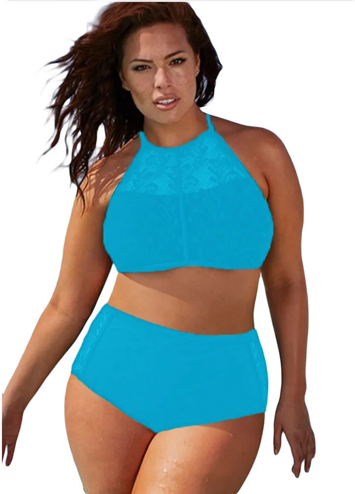 high neck padded swimsuit Plus Size High Waist Swimsuit Halter Padded Push Up Swimwear Bikini for Large Breasted Women 4XL 41991
high neck padded swimsuit Plus Size High Waist Swimsuit Halter Padded Push Up Swimwear Bikini for Large Breasted Women 4XL 41991