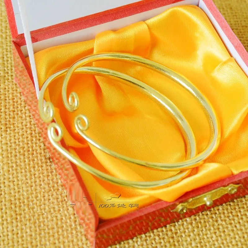 1 Pair Pure Brass Bracelet Solid Adjustable Authentic Quality Genuine Good Fortune Luck Gift Handmade
1 Pair Pure Brass Bracelet Solid Adjustable Authentic Quality Genuine Good Fortune Luck Gift Handmade