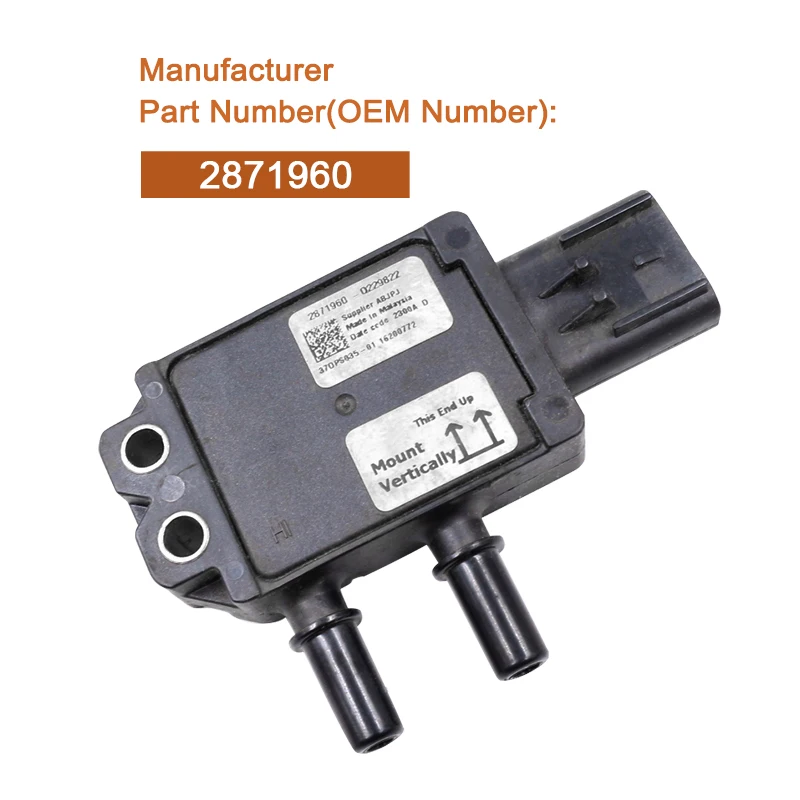 2871960 Original DPF EGR Differential Exhaust Pressure Sensor For Cummins CAT 37DPS035-01 904-7127 9047127
2871960 Original DPF EGR Differential Exhaust Pressure Sensor For Cummins CAT 37DPS035-01 904-7127 9047127