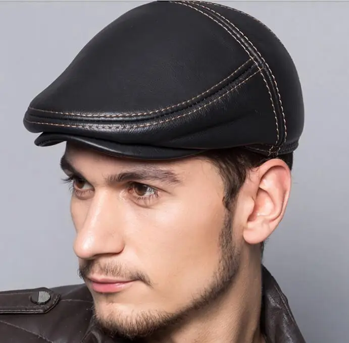 2017 cowhide genuine leather men berets cap hat high quality fashion men's real leather adult striped adjustable hats
2017 cowhide genuine leather men berets cap hat high quality fashion men's real leather adult striped adjustable hats