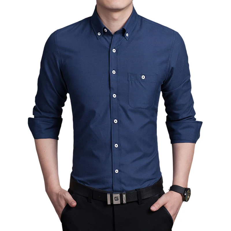 Top Quality Long Sleeve Men's Shirt Slim Fitness Solid Cotton Mens Dress Shirts Plus Size 3XL,4XL,5XL 11 Colors
Top Quality Long Sleeve Men's Shirt Slim Fitness Solid Cotton Mens Dress Shirts Plus Size 3XL,4XL,5XL 11 Colors