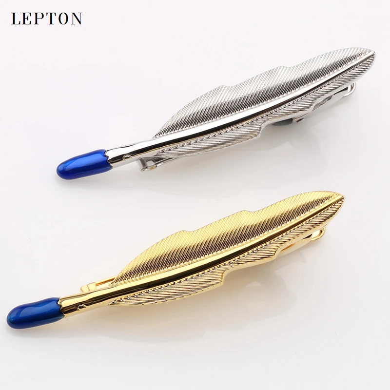 Hot Sale Feather Design Tie Clips For Mens Lepton Top Quality Metal Feather Tie Bar Wedding Part Slim Tie Clip For Men With Box
Hot Sale Feather Design Tie Clips For Mens Lepton Top Quality Metal Feather Tie Bar Wedding Part Slim Tie Clip For Men With Box