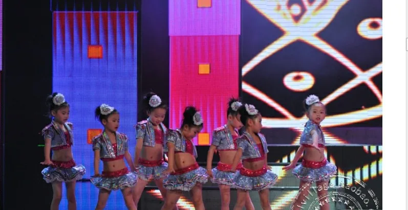 New Salsa Skirt Children Ballroom Dresses Dance Performance Costumes Kids Sequin Jazz Hip Hop | Тематическая одежда и