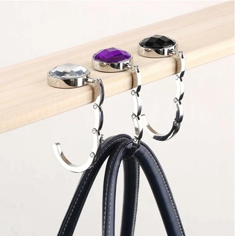 Portable Foldable Folding Crystal Alloy Purse Handbag Hook Hanger Bag Holder(color random)
Portable Foldable Folding Crystal Alloy Purse Handbag Hook Hanger Bag Holder(color random)