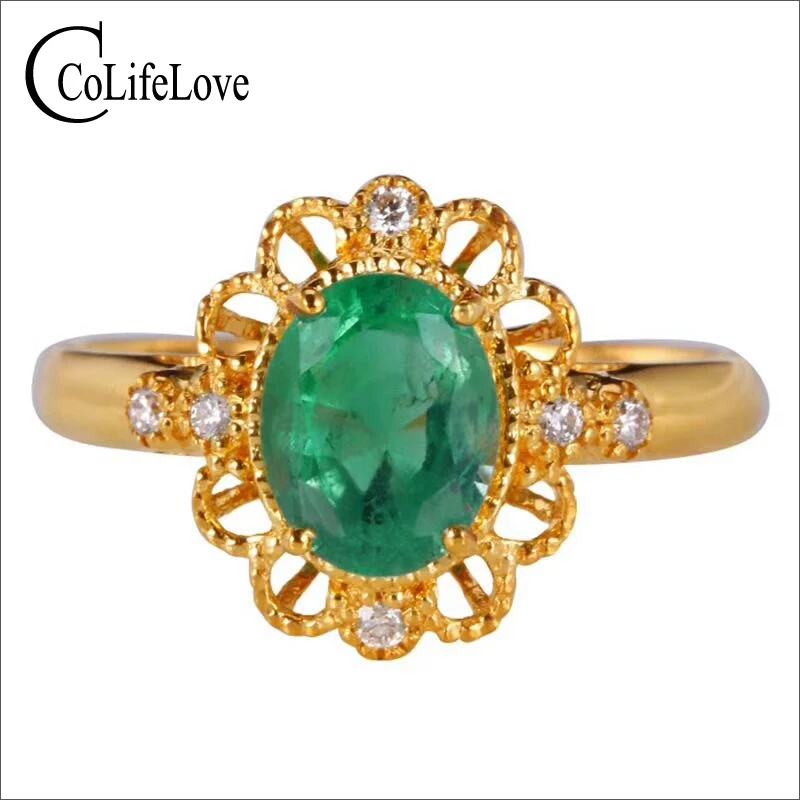 Baroque style emerald ring 5 mm * 7 mm natural Kenya emerald silver ring real vintage 925 silver emerald ring for woman romantic
Baroque style emerald ring 5 mm * 7 mm natural Kenya emerald silver ring real vintage 925 silver emerald ring for woman romantic