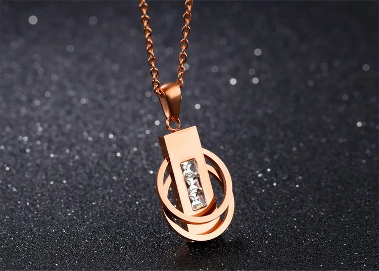 Romantic Fashion Jewelry Cute Women Necklace Stainless Steel Cubic Zircon Pendant Necklaces For Female Couple Clavicle Necklace
Romantic Fashion Jewelry Cute Women Necklace Stainless Steel Cubic Zircon Pendant Necklaces For Female Couple Clavicle Necklace