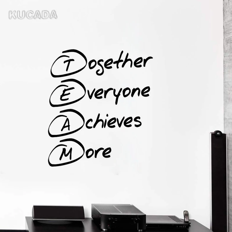 Creative Decal Style Wall Sticker Quote Team Building Decor for Office Meeting room Unique Gift Home Decor Art Mural JG4060
Creative Decal Style Wall Sticker Quote Team Building Decor for Office Meeting room Unique Gift Home Decor Art Mural JG4060