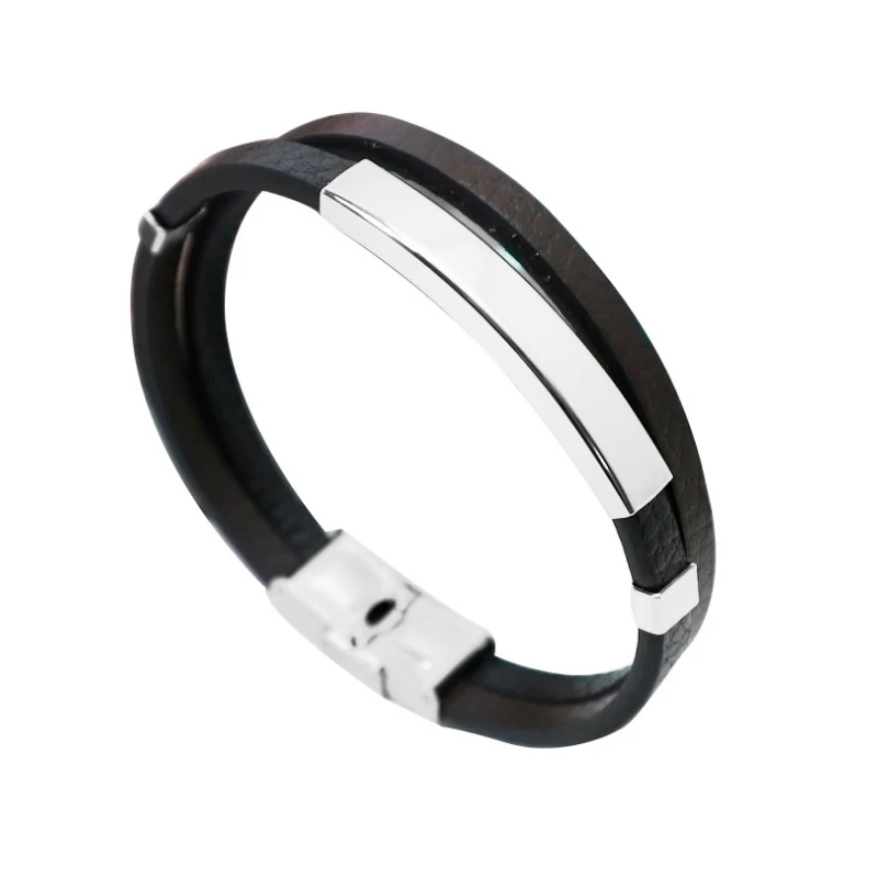 Aiovlo Men's Black Stainless Steel Silicone Rubber Bracelets Mens Bangle Accessories Wristbands Black Pulsera Male Jewelry gift
Aiovlo Men's Black Stainless Steel Silicone Rubber Bracelets Mens Bangle Accessories Wristbands Black Pulsera Male Jewelry gift