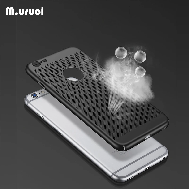 M.uruoi охлаждающий чехол для телефона распылитель полый дышащий Тонкий iPhone 7 Plus