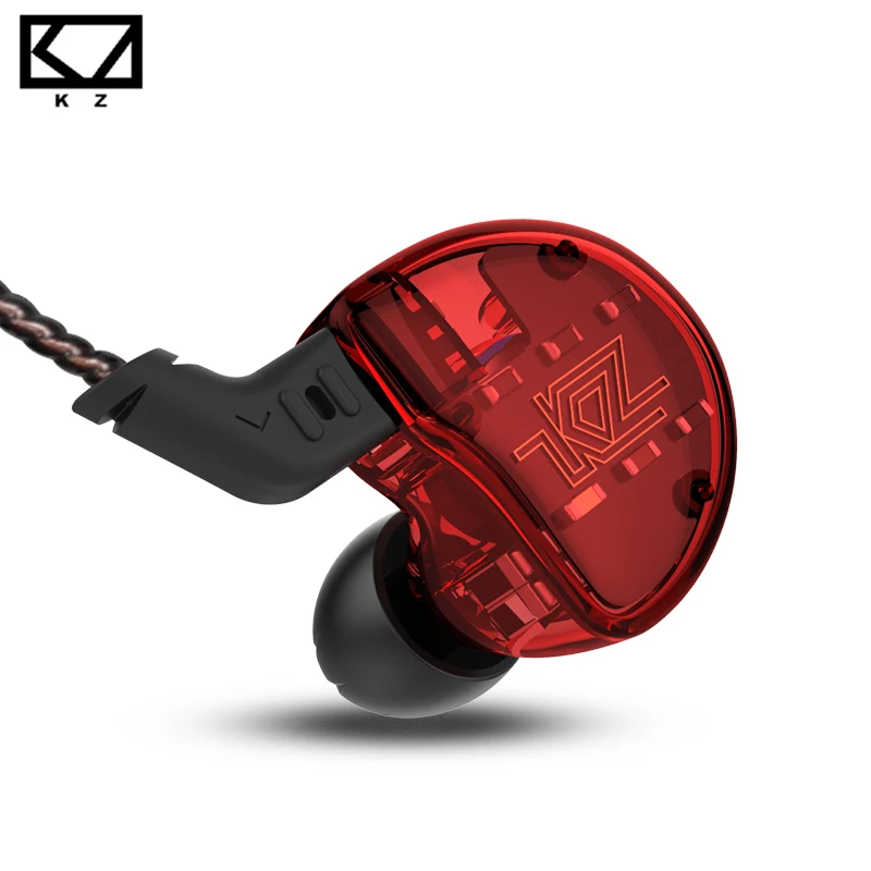 Наушники вкладыши KZ ZS10 гибридные спортивные наушники с шумоподавлением Hi Fi бас
