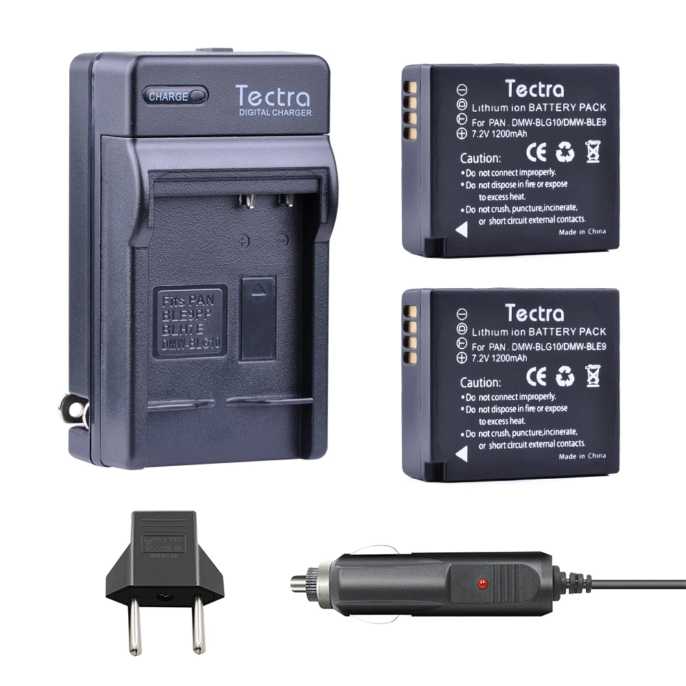 Tectra (2 упаковки) DMW-BLG10/DMW-BLE9 аккумулятор + Цифровое зарядное устройство для Panasonic DMC-GF6 GX7 GX80 GX85 GX7 Mark II,DMC-LX100 D-Lux
Tectra (2 упаковки) DMW-BLG10/DMW-BLE9 аккумулятор + Цифровое зарядное устройство для Panasonic DMC-GF6 GX7 GX80 GX85 GX7 Mark II,DMC-LX100 D-Lux