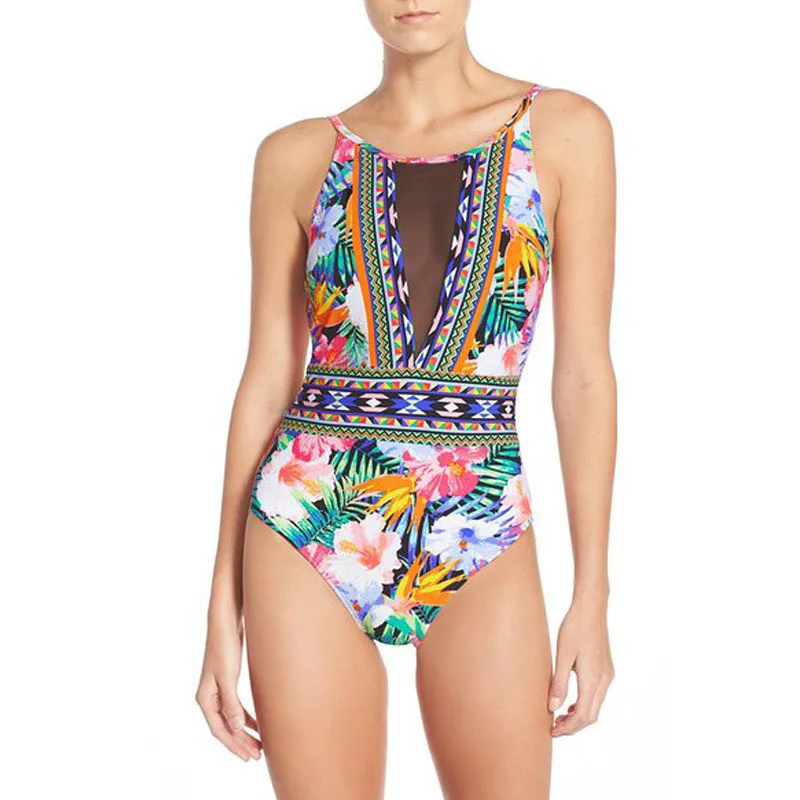 Swimwear Women 2019 New Summer Beach Wear One Piece Swimsuit Sexy Monokini Vintage Print Swimming Suit Maillot De Bain Femme
Swimwear Women 2019 New Summer Beach Wear One Piece Swimsuit Sexy Monokini Vintage Print Swimming Suit Maillot De Bain Femme