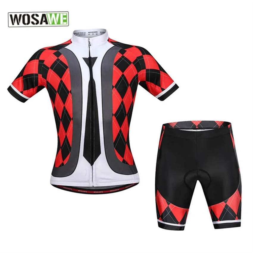 WOSAWE Mountain Bicycle Clothes Wear Maillot Ropa Ciclismo Cycling Jersey and Shorts Set Gentle Tie Lattic MTB Shirt for Men
WOSAWE Mountain Bicycle Clothes Wear Maillot Ropa Ciclismo Cycling Jersey and Shorts Set Gentle Tie Lattic MTB Shirt for Men