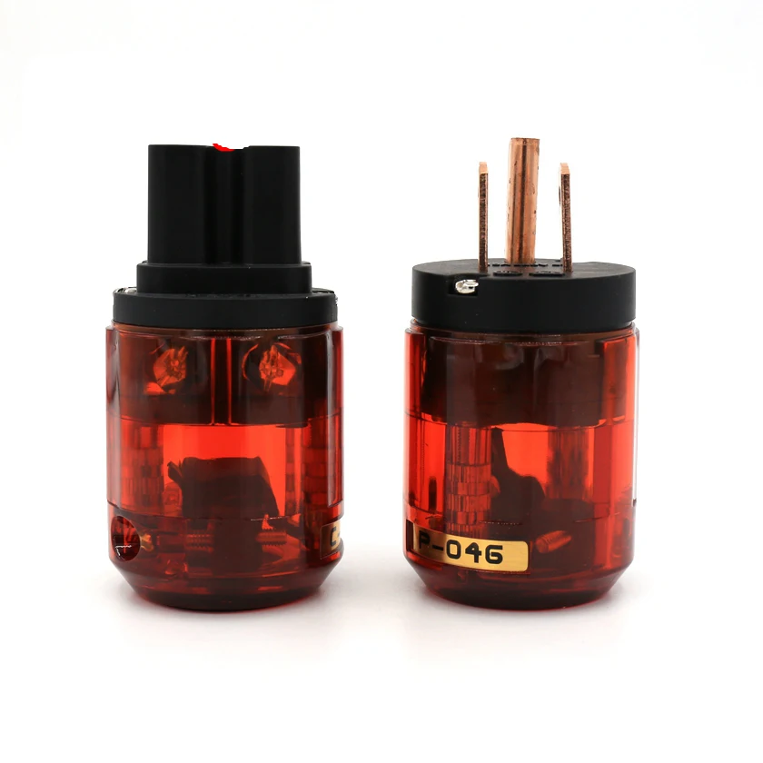 Hifi Audio P-046 + C-046 IEC Connector Pure Copper US AC cord Power Plug & for DIY Power Cable
Hifi Audio P-046 + C-046 IEC Connector Pure Copper US AC cord Power Plug & for DIY Power Cable