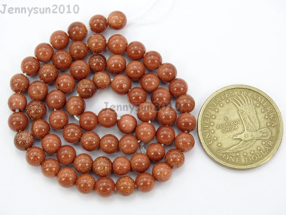 6mm Natural Gold Sand Gems stone Round Spacer Loose Beads 15'' Jewelry Design 10 Strands/Pack
6mm Natural Gold Sand Gems stone Round Spacer Loose Beads 15'' Jewelry Design 10 Strands/Pack