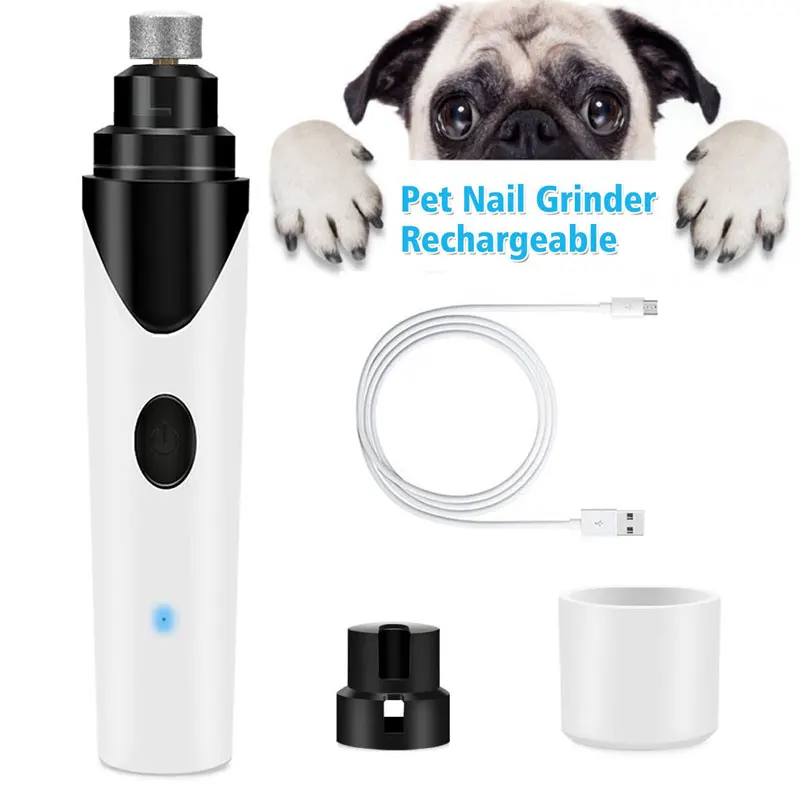 

Dog Nail Grinder Electric Rechargeable Pet Nail Trimmer Painless Paws Grooming & Smoothing for Small Medium Large Dogs & Cats