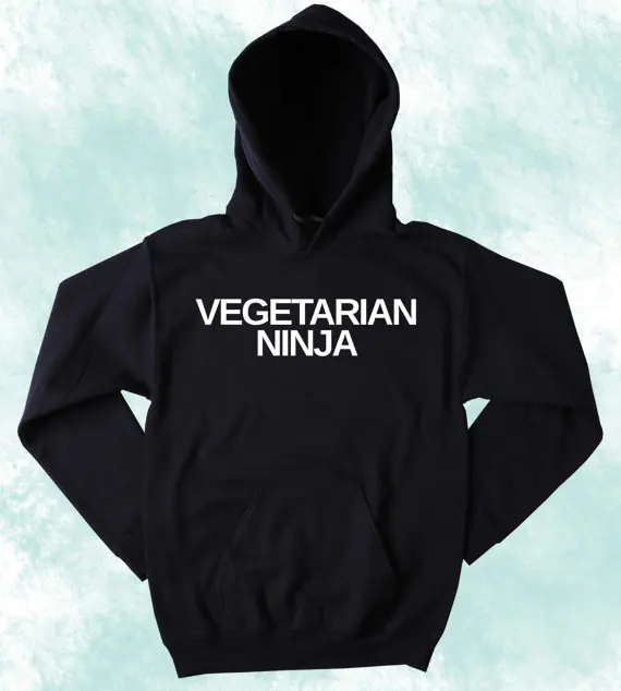 Sugarbaby Vegetarian Ninja Sweatshirt Vegetarianism Animal Activist Tumblr Hoodie Harajuku Unisex Casual Tops Vegan Hoodie
Sugarbaby Vegetarian Ninja Sweatshirt Vegetarianism Animal Activist Tumblr Hoodie Harajuku Unisex Casual Tops Vegan Hoodie