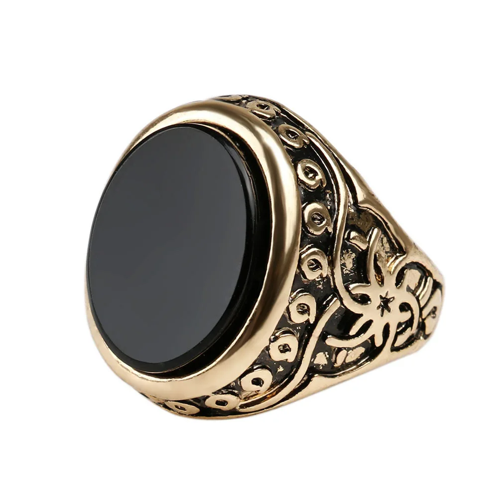 Fashion Gold Round Natural Stone Ring European American Atmospheric Plating Thai Alloy Men Ring Jewelry Party Gift
Fashion Gold Round Natural Stone Ring European American Atmospheric Plating Thai Alloy Men Ring Jewelry Party Gift