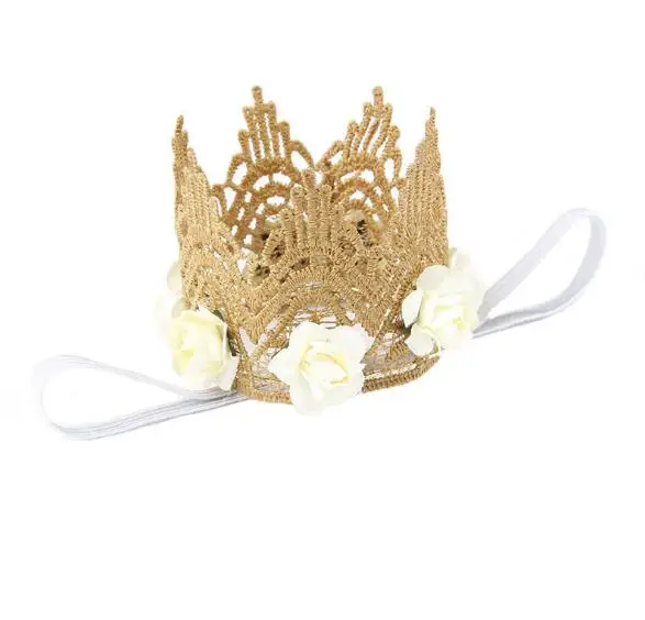 Style Rose Flowers Gold Lace Crown Headband for Baby Hair Accessories Gold MINI Lace Crown for Newborn Photography Prop YH547
Style Rose Flowers Gold Lace Crown Headband for Baby Hair Accessories Gold MINI Lace Crown for Newborn Photography Prop YH547