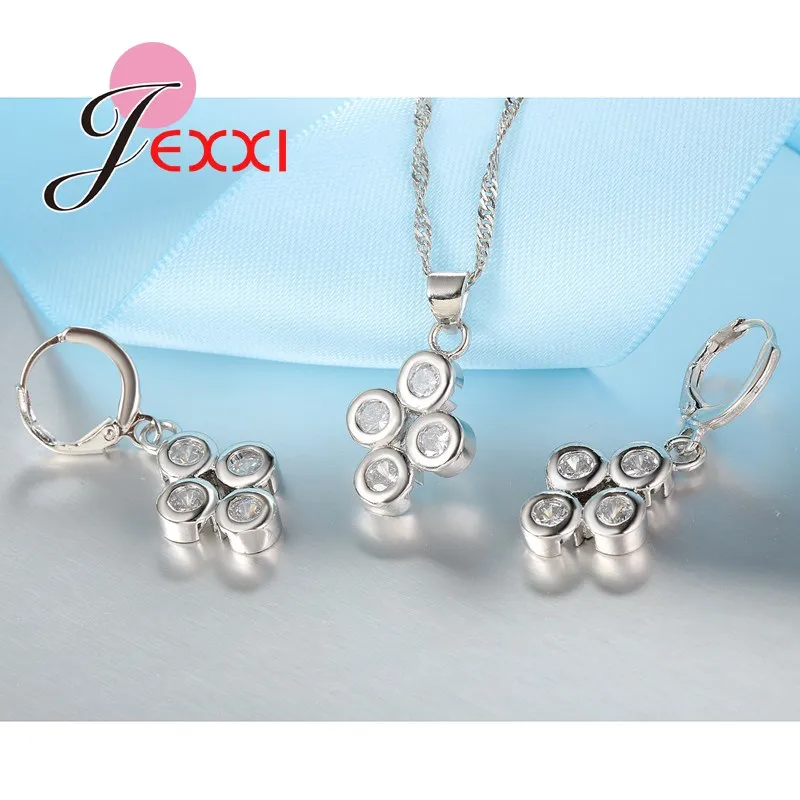 Gifts For Women Wedding Birthday Party Fashion Necklace And Earrings Set Silver Chain Four Circles Crystal Hot Jewelry
Gifts For Women Wedding Birthday Party Fashion Necklace And Earrings Set Silver Chain Four Circles Crystal Hot Jewelry