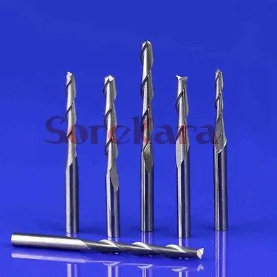3.175*52mm Carbide CNC Router Bits Two Flutes End Mill Double Flutes Milling Cutter Spiral PVC Cutter Woodworking
3.175*52mm Carbide CNC Router Bits Two Flutes End Mill Double Flutes Milling Cutter Spiral PVC Cutter Woodworking