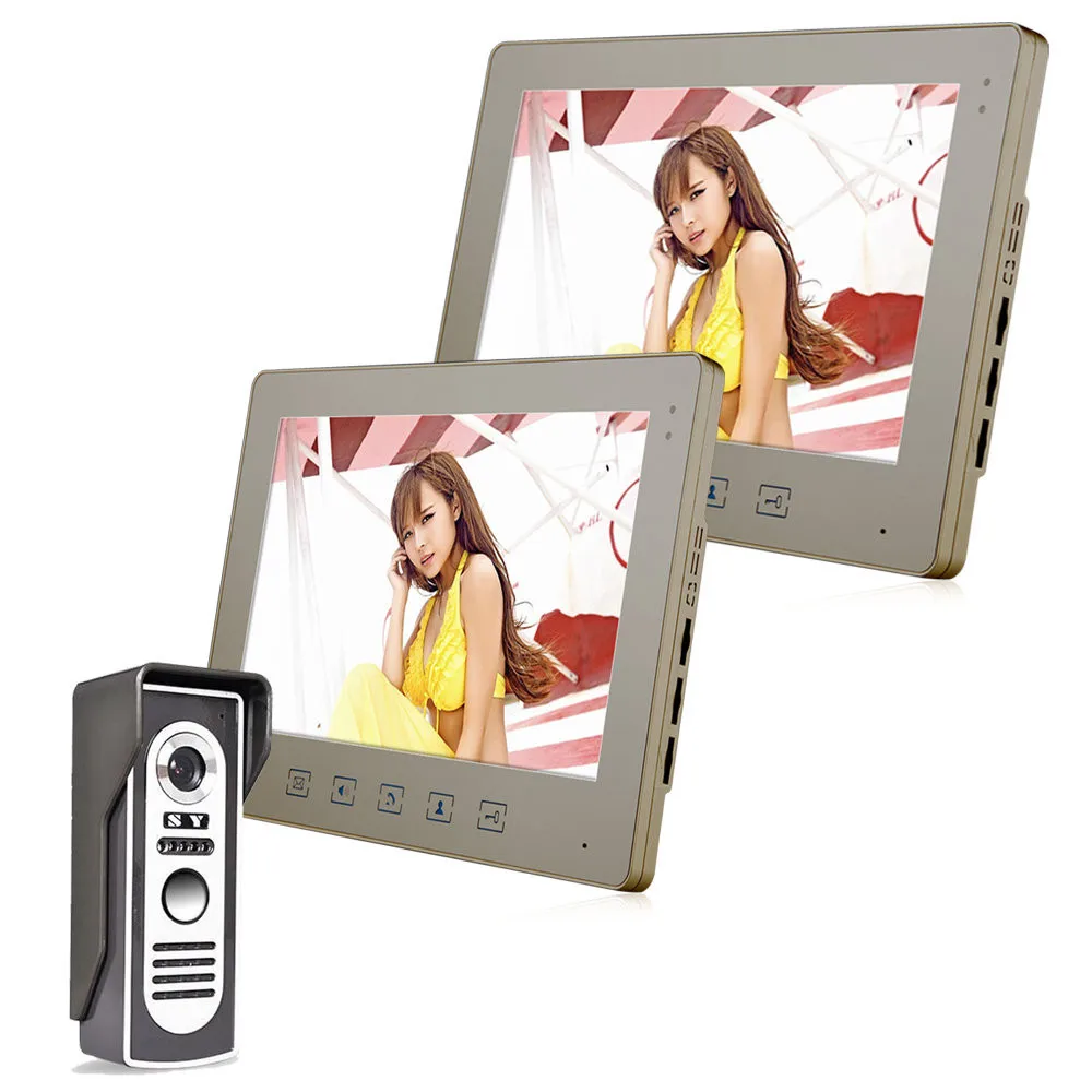 Home Security 10 " TFT Touch Screen LCD Color Video Doorbell Intercom System Night Vision
Home Security 10 " TFT Touch Screen LCD Color Video Doorbell Intercom System Night Vision