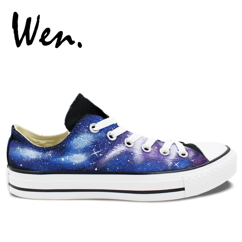 Wen Hand Painted Shoes Original Unisex Casual Shoes Custom Design Purple Galaxy Blue Nebula Men Women's Low Top Canvas Shoes
Wen Hand Painted Shoes Original Unisex Casual Shoes Custom Design Purple Galaxy Blue Nebula Men Women's Low Top Canvas Shoes