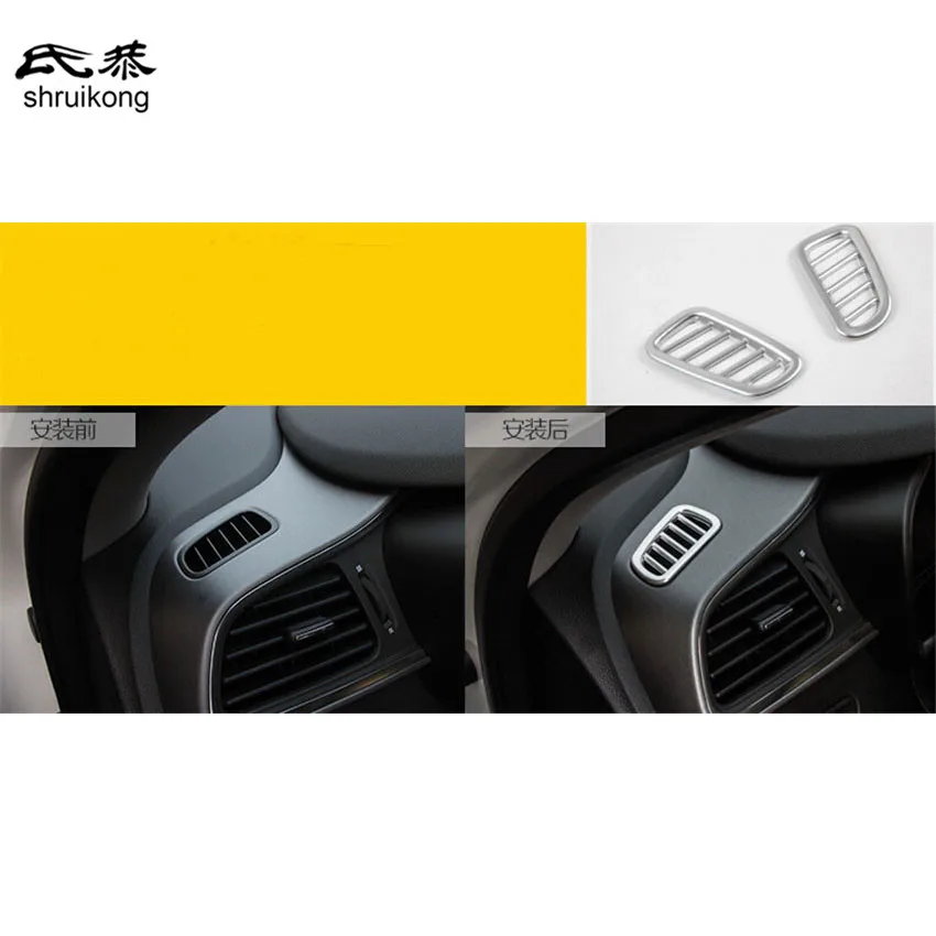 car styling sticker the front of the high air conditioning outlet decoration ABS for Renault Kadjar high quality
car styling sticker the front of the high air conditioning outlet decoration ABS for Renault Kadjar high quality
