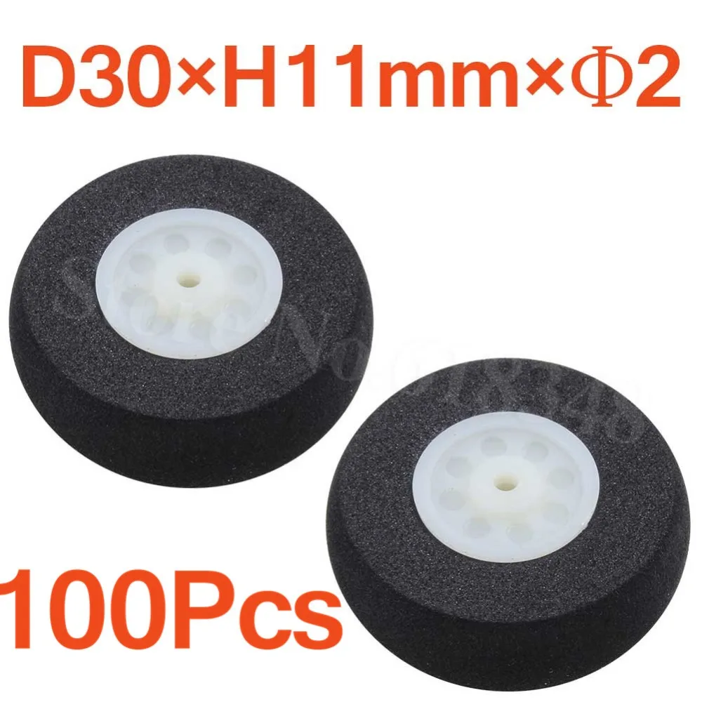 100pcs /Lot 30mm Small Light Foam Tail Wheels Diam: 30mm Thickness:11mm Axle hole: 2mm For RC Airplane Replacement Parts
100pcs /Lot 30mm Small Light Foam Tail Wheels Diam: 30mm Thickness:11mm Axle hole: 2mm For RC Airplane Replacement Parts