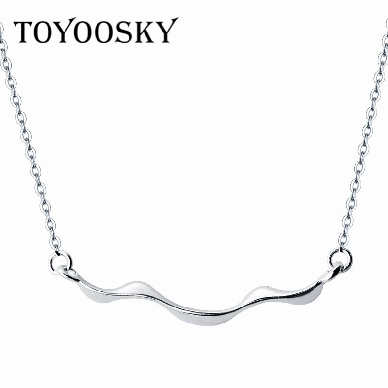 S925 Sterling Silver Necklace Women Fashion Simple One Word Wave Necklace Temperament Personality Necklace Chain Jewelry
S925 Sterling Silver Necklace Women Fashion Simple One Word Wave Necklace Temperament Personality Necklace Chain Jewelry