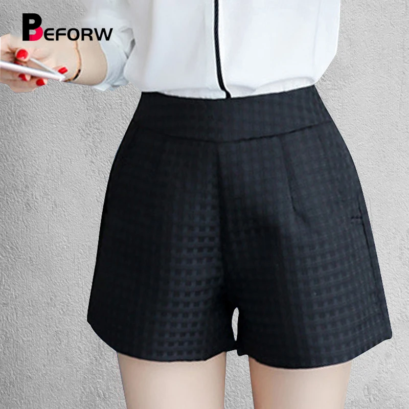 BEFORW Women Fashion High Waist Shorts Womens Big Size Wild Lattice Black White Shorts 2017 Summer Casual Loose Ruffle Shorts
BEFORW Women Fashion High Waist Shorts Womens Big Size Wild Lattice Black White Shorts 2017 Summer Casual Loose Ruffle Shorts