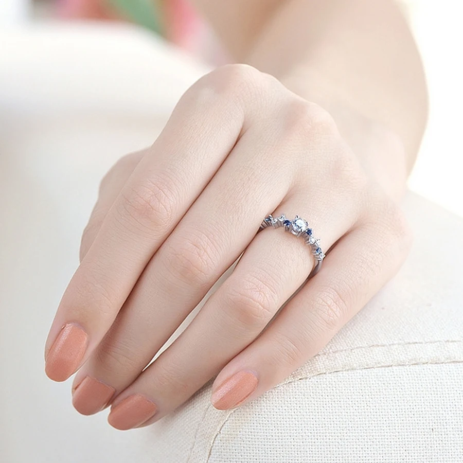 100% Natural Real Round Diamond & Sapphire Engagement Wedding Anniversary Ring Women's Jewelry Ring Solid 14K White Gold
100% Natural Real Round Diamond & Sapphire Engagement Wedding Anniversary Ring Women's Jewelry Ring Solid 14K White Gold