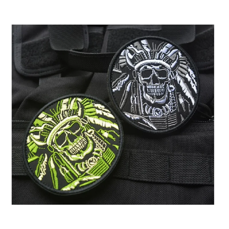3D Embroidery Armband Dead Head Fred DEATH SKULL WAR CHIEF INDIAN Armband USA ARMY MILITARY TACTICAL SWAT Magic
3D Embroidery Armband Dead Head Fred DEATH SKULL WAR CHIEF INDIAN Armband USA ARMY MILITARY TACTICAL SWAT Magic