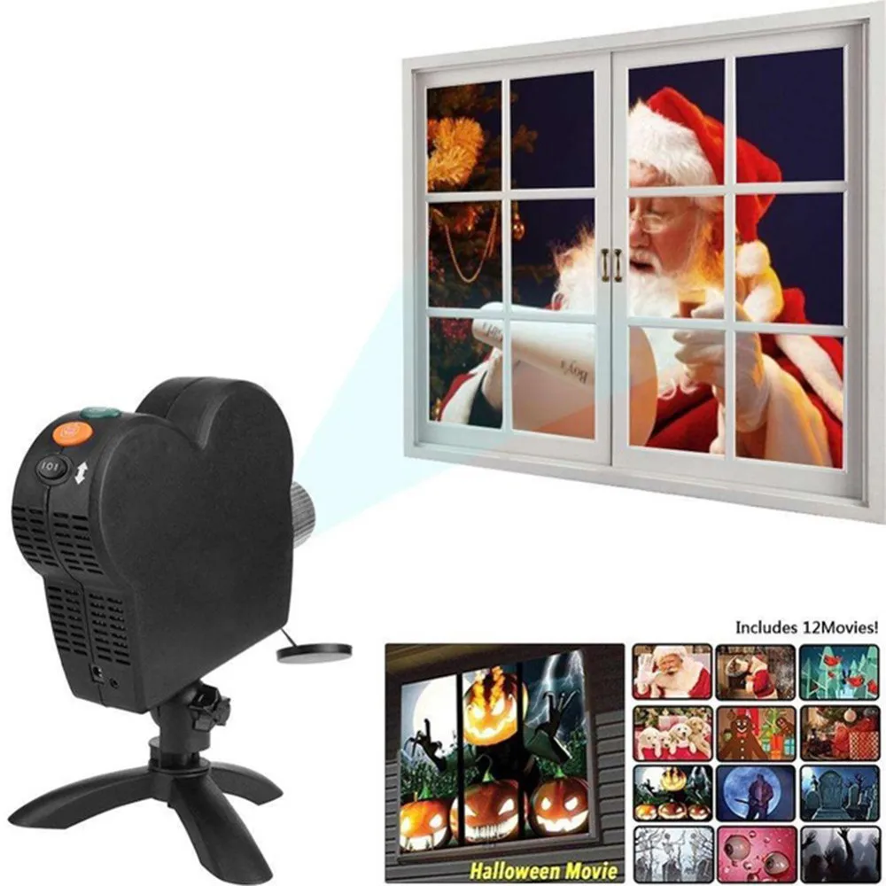 12 Movies Mini Christmas Halloween Window Home Theater Projector Indoor Outdoor Wonderland Projectors For Children Kids Gift
12 Movies Mini Christmas Halloween Window Home Theater Projector Indoor Outdoor Wonderland Projectors For Children Kids Gift